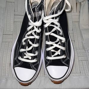 🖤🤍🤎Converse Run Star Hike (Black/White/Gum)